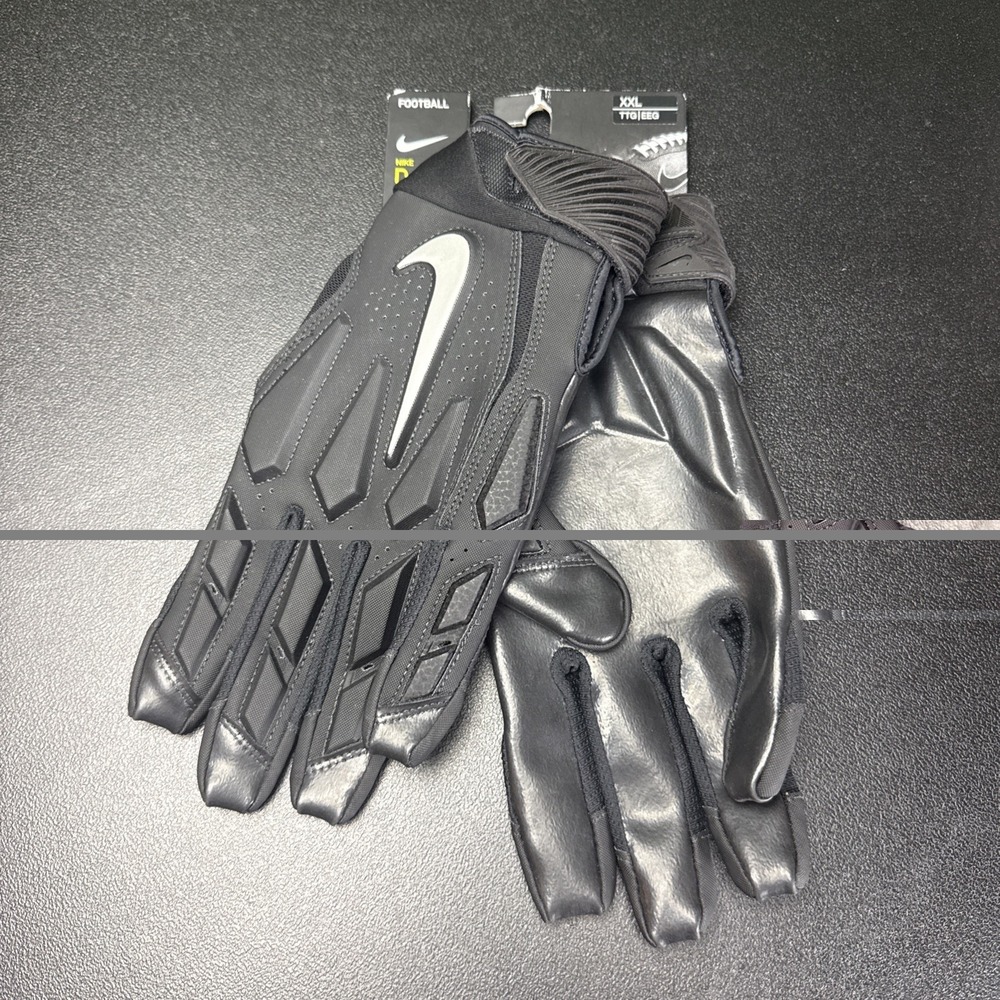 NIKE D-TACK 6.0 LINEMAN PADDED FOOTBALL GLOVES Adult Sz XXL New